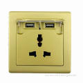 High-quality New Design USB Wall Outlet Socket, Auto-adjustable Charging Wattage